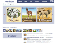 Tablet Screenshot of dreamzer.com